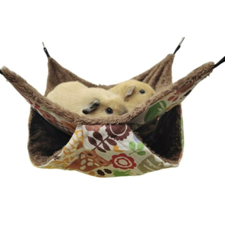 SIEYIO Small Animal Hammock 2 Layers Warm Bed Cage Hideout for Hamster Ferret Rat
SIEYIO Small Animal Hammock 2 Layers Warm Bed Cage Hideout for Hamster Ferret Rat