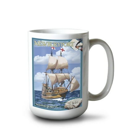 15 fl oz Ceramic Mug Newburyport Massachusetts Mayflower Dishwasher & Microwave Safe 
15 fl oz Ceramic Mug Newburyport Massachusetts Mayflower Dishwasher & Microwave Safe