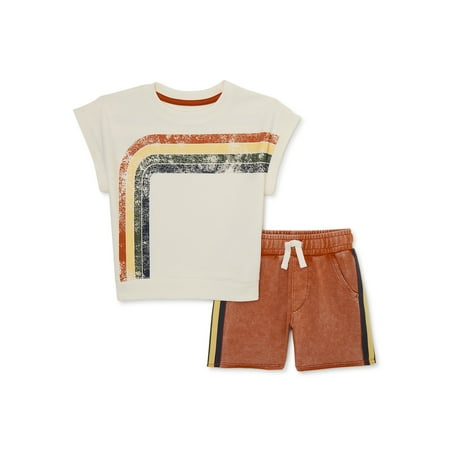Wonder Nation Toddler Boy Graphic Hoodie and Shorts Set 2-Piece Sizes 12 Months-5T
Wonder Nation Toddler Boy Graphic Hoodie and Shorts Set 2-Piece Sizes 12 Months-5T