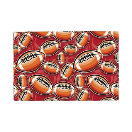 Placemats Set of 4 orange American football Rugby Place mats for Dining Table Indoor/Outdoor Cute Heat Resistant Washable Table Mats(18 x 12 ) 
Placemats Set of 4 orange American football Rugby Place mats for Dining Table Indoor/Outdoor Cute Heat Resistant Washable Table Mats(18 x 12 )