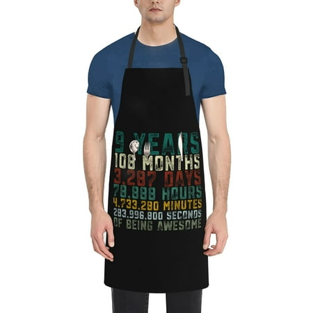 9 Years Old 9th Birthday Apron Waterproof Aprons For Women with Pockets Unisex Adjustable Aprons For Cooking Kitchen
9 Years Old 9th Birthday Apron Waterproof Aprons For Women with Pockets Unisex Adjustable Aprons For Cooking Kitchen