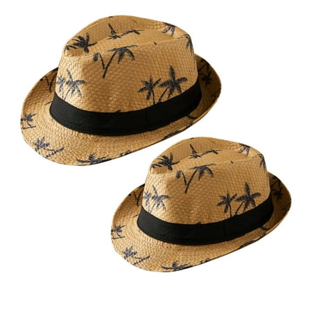 Gwiyeopda Father and Son Straw Hat Coconut Tree Print Wide Brim Summer Sun Cap for Beach Vacation
Gwiyeopda Father and Son Straw Hat Coconut Tree Print Wide Brim Summer Sun Cap for Beach Vacation