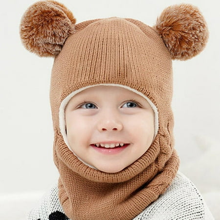 Knitted Hat Scarf Baby One Piece Kids Hats Warm Earflap Caps Children Ear Protection
Knitted Hat Scarf Baby One Piece Kids Hats Warm Earflap Caps Children Ear Protection
