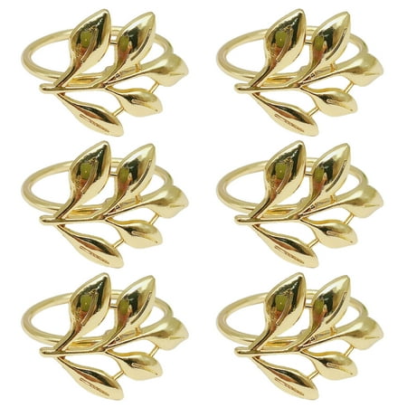 JANGSLNG 6Pcs Metal Leaf Napkin Rings Tablecloth Buckles Christmas Hotel Wedding Decor
JANGSLNG 6Pcs Metal Leaf Napkin Rings Tablecloth Buckles Christmas Hotel Wedding Decor