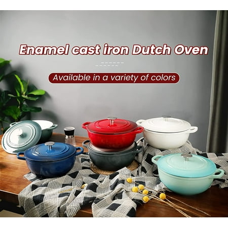 Enameled Cast Iron Dutch Oven EDGING CASTING 5 Quart Enameled Dutch Oven Pot Suitable For Variety Stovetops White
Enameled Cast Iron Dutch Oven EDGING CASTING 5 Quart Enameled Dutch Oven Pot Suitable For Variety Stovetops White