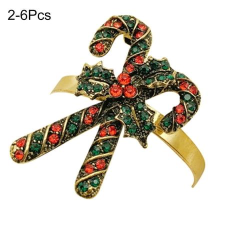 Biplut 6Pcs Napkin Buckles Christmas Series Pattern Rhinestone Inlaid Alloy Socks Snowman Napkin Ring Table Decor (1.69 x 1.18 )
Biplut 6Pcs Napkin Buckles Christmas Series Pattern Rhinestone Inlaid Alloy Socks Snowman Napkin Ring Table Decor (1.69 x 1.18 )