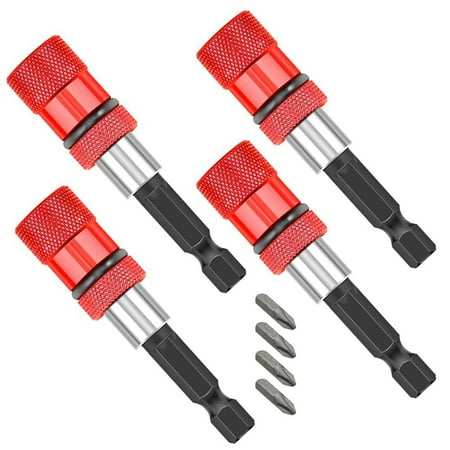4Pcs Adjustable Screw Depth Magnetic Screw-Driver Bit Holder 1/4 inch Hex Driver With 4Pcs PH2 Bits 60mm Quick Holder
4Pcs Adjustable Screw Depth Magnetic Screw-Driver Bit Holder 1/4 inch Hex Driver With 4Pcs PH2 Bits 60mm Quick Holder