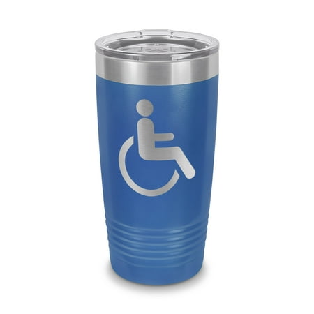 Handicap Tumbler 20 oz - Laser Engraved w/ Clear Lid - Stainless Steel - Vacuum Insulated - Double Walled - Travel Mug - disabled assisted disabiluty - Blue
Handicap Tumbler 20 oz - Laser Engraved w/ Clear Lid - Stainless Steel - Vacuum Insulated - Double Walled - Travel Mug - disabled assisted disabiluty - Blue