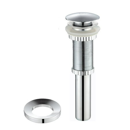 Kraus Pop-Up Drain and Mounting Ring in Chrome