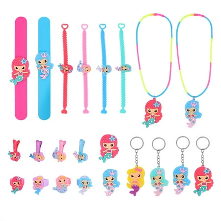 22pcs Mermaid Children Jewelries PVC Cartoon Jewelry Toys Party Supplies Gift (Random Color)
22pcs Mermaid Children Jewelries PVC Cartoon Jewelry Toys Party Supplies Gift (Random Color)