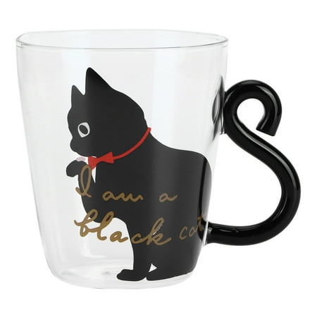 Cat Cup 300ML Bright Glass Material Reusable Mug Heat-Resistant Exquisite Design Water Bottle Cute Cat Shape Office For Home Use Black Cat
Cat Cup 300ML Bright Glass Material Reusable Mug Heat-Resistant Exquisite Design Water Bottle Cute Cat Shape Office For Home Use Black Cat
