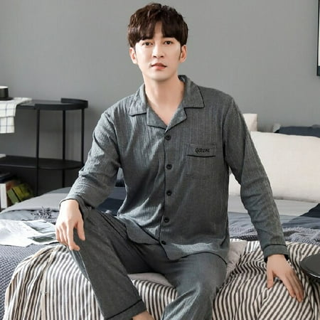 PIKADINGNIS Autumn Winter Mens Cotton Pajamas Button Lapel Sleepwear Cartoon Pajama Sets Casual Sleep&Lounge Pyjamas 3XL 4XL Male Pijama
PIKADINGNIS Autumn Winter Mens Cotton Pajamas Button Lapel Sleepwear Cartoon Pajama Sets Casual Sleep&Lounge Pyjamas 3XL 4XL Male Pijama