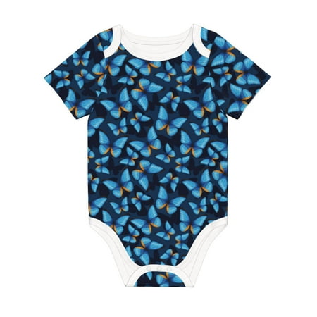 Coaee Blue Butterfly for Soft Cotton Baby Short-Sleeve Bodysuit Baby Girls Boys Bodysuit Romper
Coaee Blue Butterfly for Soft Cotton Baby Short-Sleeve Bodysuit Baby Girls Boys Bodysuit Romper