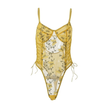 Quealent Womens Lingerie Crotchless Women Lingerie Lace Chemise Eyelash Wedding Brial Lingerie Yellow S
Quealent Womens Lingerie Crotchless Women Lingerie Lace Chemise Eyelash Wedding Brial Lingerie Yellow S