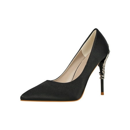 Sanviglor Womens Pumps High Heel Stiletto Heels Pointed Toe Dress Shoes Wedding Casual Lightweight Fashion Slip On Black 6
Sanviglor Womens Pumps High Heel Stiletto Heels Pointed Toe Dress Shoes Wedding Casual Lightweight Fashion Slip On Black 6