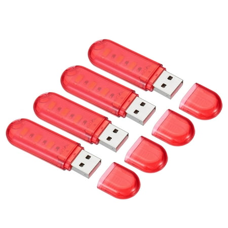 Uxcell Portable USB Plug in 3 Lamp Beads LED Night Light Lamp Stick Transparent Red 4 Pack
Uxcell Portable USB Plug in 3 Lamp Beads LED Night Light Lamp Stick Transparent Red 4 Pack