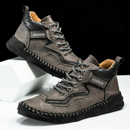 Akiihool Mens boots Men s Ankle Boots Slip on Cutout Pointed Toe Stacked Mid Heel Booties (Grey 10.5)
Akiihool Mens boots Men s Ankle Boots Slip on Cutout Pointed Toe Stacked Mid Heel Booties (Grey 10.5)