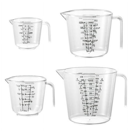 4pcs Kitchen Measuring Cup Wear-resistant Bakery Measuring Cup Kitchen Baking Bakery Supply
4pcs Kitchen Measuring Cup Wear-resistant Bakery Measuring Cup Kitchen Baking Bakery Supply