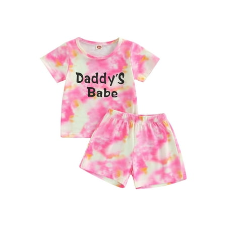 Arvbitana 1-6 Years Toddler Boy Girl Tie Dye Father s Day Outfits Set Kids Short Sleeve T-shirt Tops+Elastic Waist Shorts 2Pcs Clothes
Arvbitana 1-6 Years Toddler Boy Girl Tie Dye Father s Day Outfits Set Kids Short Sleeve T-shirt Tops+Elastic Waist Shorts 2Pcs Clothes