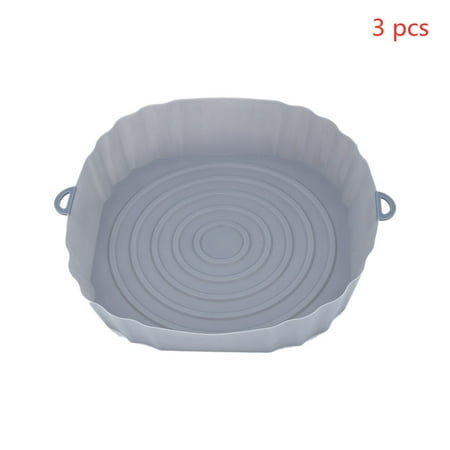 AMNHDO 3pcs Silicone Air Fryer Liner Reusable Oven Microwave Baking BBQ Fryer Pans Pot Basket Mat Kitchen Tool (Grey)
AMNHDO 3pcs Silicone Air Fryer Liner Reusable Oven Microwave Baking BBQ Fryer Pans Pot Basket Mat Kitchen Tool (Grey)