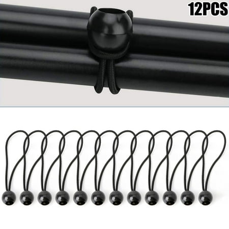 12Pc Bungee Balls Cords Shock Elastic Toggle Tarpaulin Trailer Cover Tent