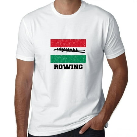 Hungary Olympic - Rowing - Flag - Silhouette Men's T-Shirt