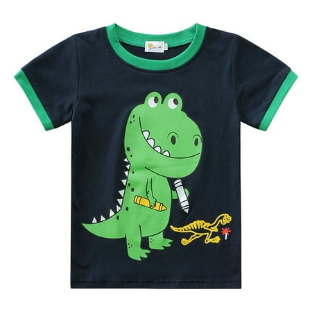 EHTMSAK Toddler Baby Children Boy 2PCS Cartoon Print Summer Short Sleeve Clothing Set Outfits T Shirts and Shorts Set Navy 2Y-8Y 120
EHTMSAK Toddler Baby Children Boy 2PCS Cartoon Print Summer Short Sleeve Clothing Set Outfits T Shirts and Shorts Set Navy 2Y-8Y 120