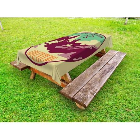 Adventure Outdoor Tablecloth Journey Mountain Guides Trekking Climbing Camps Tourism Vivid Colorful Art Print Decorative Washable Fabric Picnic Tablecloth 58 X 104 Inches Multicolor by Ambesonne
Adventure Outdoor Tablecloth Journey Mountain Guides Trekking Climbing Camps Tourism Vivid Colorful Art Print Decorative Washable Fabric Picnic Tablecloth 58 X 104 Inches Multicolor by Ambesonne