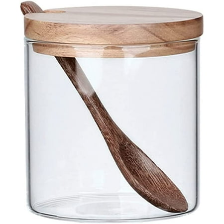 PIKADINGNIS Clear Glass Condiment Pot with Lid and Spoon Simple Salt Bowl Sugar Bowl for Kitchen
PIKADINGNIS Clear Glass Condiment Pot with Lid and Spoon Simple Salt Bowl Sugar Bowl for Kitchen