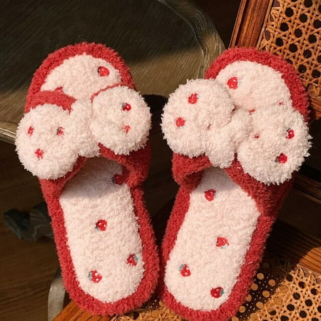 PIKADINGNIS Winter Hot Style Cute Bow Women Fur Slippers Indoor Warm Bedroom Flat Cotton Shoes Cartoon Fruit Pattern Ladies Furry Slippers
PIKADINGNIS Winter Hot Style Cute Bow Women Fur Slippers Indoor Warm Bedroom Flat Cotton Shoes Cartoon Fruit Pattern Ladies Furry Slippers