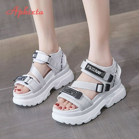 Aphixta Platform Shoes Women Sandals Wedge Heels Height Increaming Summer Buckle Thick Soled Beach Canvas Sandals Big Size 43
Aphixta Platform Shoes Women Sandals Wedge Heels Height Increaming Summer Buckle Thick Soled Beach Canvas Sandals Big Size 43