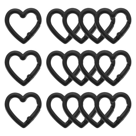Uxcell 15Pack Heart-Shaped Trigger Snap Clip Keyrings Buckle Snap Hook Clip Black
Uxcell 15Pack Heart-Shaped Trigger Snap Clip Keyrings Buckle Snap Hook Clip Black