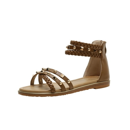 Bellella Womens Flat Sandal Slip On Gladiator Sandals Summer Casual Shoes Non-Slip Wedding Work Brown 8
Bellella Womens Flat Sandal Slip On Gladiator Sandals Summer Casual Shoes Non-Slip Wedding Work Brown 8