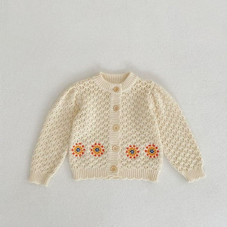 DancePeanut Spring Korean Baby Girl Sweaters Children s Knit Hollow Out Cardigan Flower Embroidered Knitted Long-sleeved Sweater Jacket
DancePeanut Spring Korean Baby Girl Sweaters Children s Knit Hollow Out Cardigan Flower Embroidered Knitted Long-sleeved Sweater Jacket
