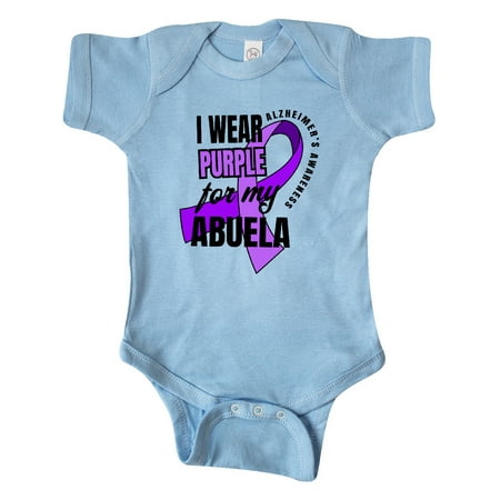 Inktastic Alzheimers Awareness I Wear Purple For My Abuela Gift Baby Boy or Baby Girl Bodysuit
Inktastic Alzheimers Awareness I Wear Purple For My Abuela Gift Baby Boy or Baby Girl Bodysuit