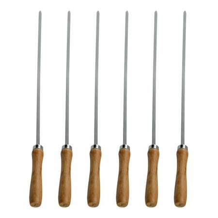 FRCOLOR 6pcs Stainless Steel Forks Wooden Handle Sticks Barbecue Sticks Fruit Meat Forks Kitchen Supplies for Home Outdoor
FRCOLOR 6pcs Stainless Steel Forks Wooden Handle Sticks Barbecue Sticks Fruit Meat Forks Kitchen Supplies for Home Outdoor