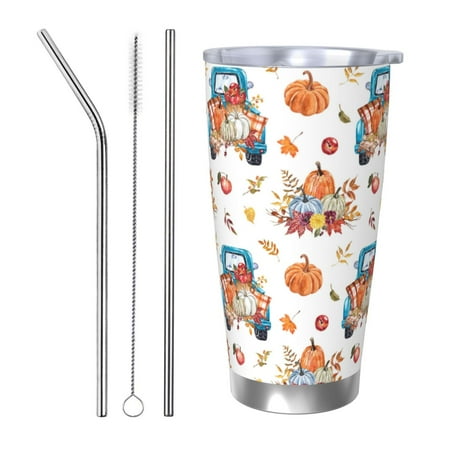 Bingfone Vintage Autumn Truck for 20 Oz Stainless Steel Travel Mug Double Wall Water Coffee Cup for Home Office Outdoor Works Great for Ice Drinks and Hot Beverage-Straw Three-piece Set
Bingfone Vintage Autumn Truck for 20 Oz Stainless Steel Travel Mug Double Wall Water Coffee Cup for Home Office Outdoor Works Great for Ice Drinks and Hot Beverage-Straw Three-piece Set