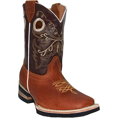 The Western Shops Kids Boys Western Leather Cowboy Boot (Toddler/ Little Kid)
