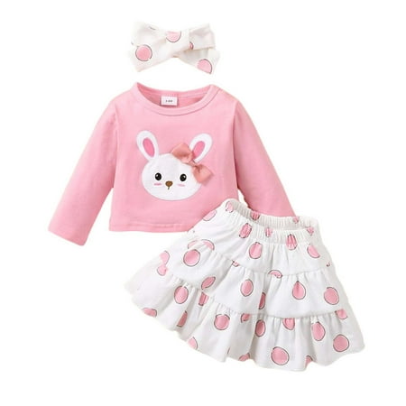 Summer Savings Clearance! Edvintorg My 1St Easter Baby Girls Clothes Long Sleeve Round-Neck Blouses+Printing Short Skirt+Headband Three-Piece Set 3-24Months Girls Outfit Sets
Summer Savings Clearance! Edvintorg My 1St Easter Baby Girls Clothes Long Sleeve Round-Neck Blouses+Printing Short Skirt+Headband Three-Piece Set 3-24Months Girls Outfit Sets