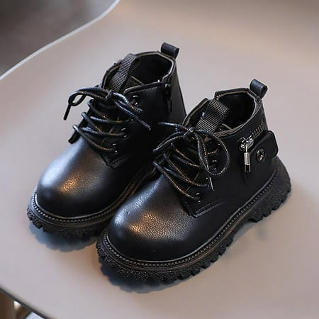 HAXMNOU Autumn Winter New Boys Girls British Style Single Boot Boys Kids Side Zipper Fashion Short Trend Shoes Black
HAXMNOU Autumn Winter New Boys Girls British Style Single Boot Boys Kids Side Zipper Fashion Short Trend Shoes Black