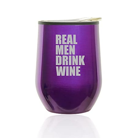 Stemless Wine Tumbler Coffee Travel Mug Glass with Lid Real Men Drink Wine Funny (Royal Purple)
Stemless Wine Tumbler Coffee Travel Mug Glass with Lid Real Men Drink Wine Funny (Royal Purple)