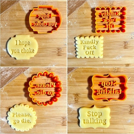 4PCS Cookie Cutters Molds with Good Wishes Cookie Stamp Pastry Tools Biscuit Mold for Baking Fondant
4PCS Cookie Cutters Molds with Good Wishes Cookie Stamp Pastry Tools Biscuit Mold for Baking Fondant