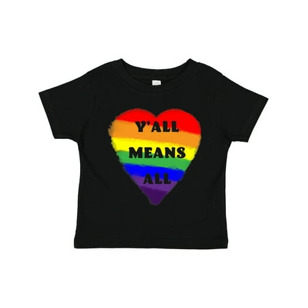Inktastic Y all Means All Rainbow Pride Heart Gift Toddler Boy or Toddler Girl T-Shirt
Inktastic Y all Means All Rainbow Pride Heart Gift Toddler Boy or Toddler Girl T-Shirt