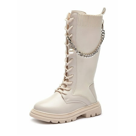 GENILU Girls Non-Slip Slip Resistant Winter Shoes Platform High Calf Booties Outdoor Round Toe Boots Beige 11.5C
GENILU Girls Non-Slip Slip Resistant Winter Shoes Platform High Calf Booties Outdoor Round Toe Boots Beige 11.5C