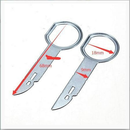 DTOWER 1pc Car Stereo Removal Key Metal Auto Radio Release Remover Portable CD Repair Remover Tool
DTOWER 1pc Car Stereo Removal Key Metal Auto Radio Release Remover Portable CD Repair Remover Tool