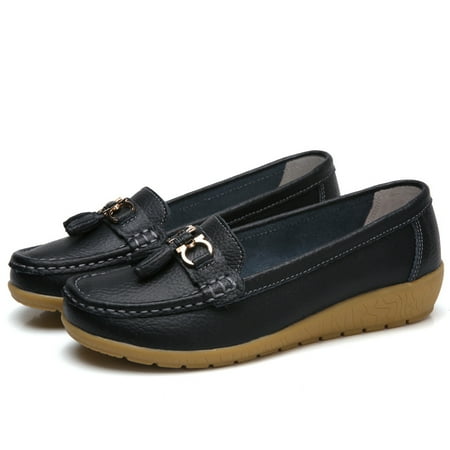 Women‘s Metal Buckle Decor Wedge Loafers Comfortable Solid Color Soft Sole Slip On Shoes Casual Walking Shoes
Women‘s Metal Buckle Decor Wedge Loafers Comfortable Solid Color Soft Sole Slip On Shoes Casual Walking Shoes