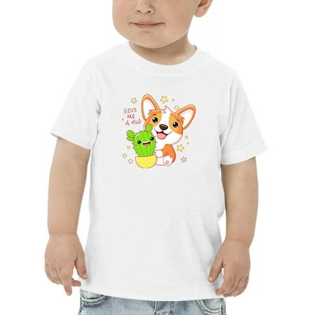Corgi W Kawaii Cactus T-Shirt Toddler -Image by Shutterstock 4 Toddler