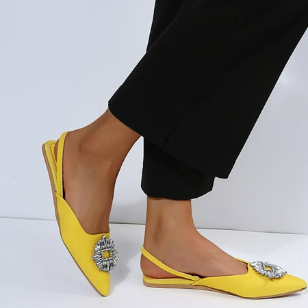 HIMIWAY Sandals Women Womens Sandals Fashion Women s Sandals Cotton Low Top Flat Bottom Breathable Pointed Women s Sandals Yellow 37
HIMIWAY Sandals Women Womens Sandals Fashion Women s Sandals Cotton Low Top Flat Bottom Breathable Pointed Women s Sandals Yellow 37