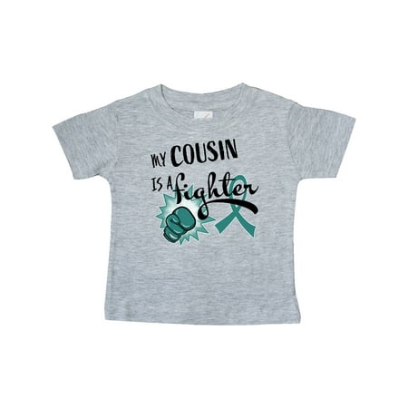 Inktastic Ovarian Cancer Awareness My Cousin is a Fighter Gift Baby Boy or Baby Girl T-Shirt
Inktastic Ovarian Cancer Awareness My Cousin is a Fighter Gift Baby Boy or Baby Girl T-Shirt