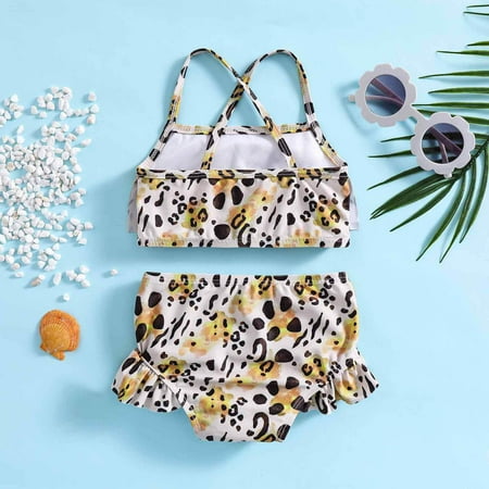 Gubotare Summer Toddler Girls Leopard Printed Ruffles Two Piece Swimwear Swimsuit Bikini Girl Bikini Kids Yellow 6-12 Months
Gubotare Summer Toddler Girls Leopard Printed Ruffles Two Piece Swimwear Swimsuit Bikini Girl Bikini Kids Yellow 6-12 Months